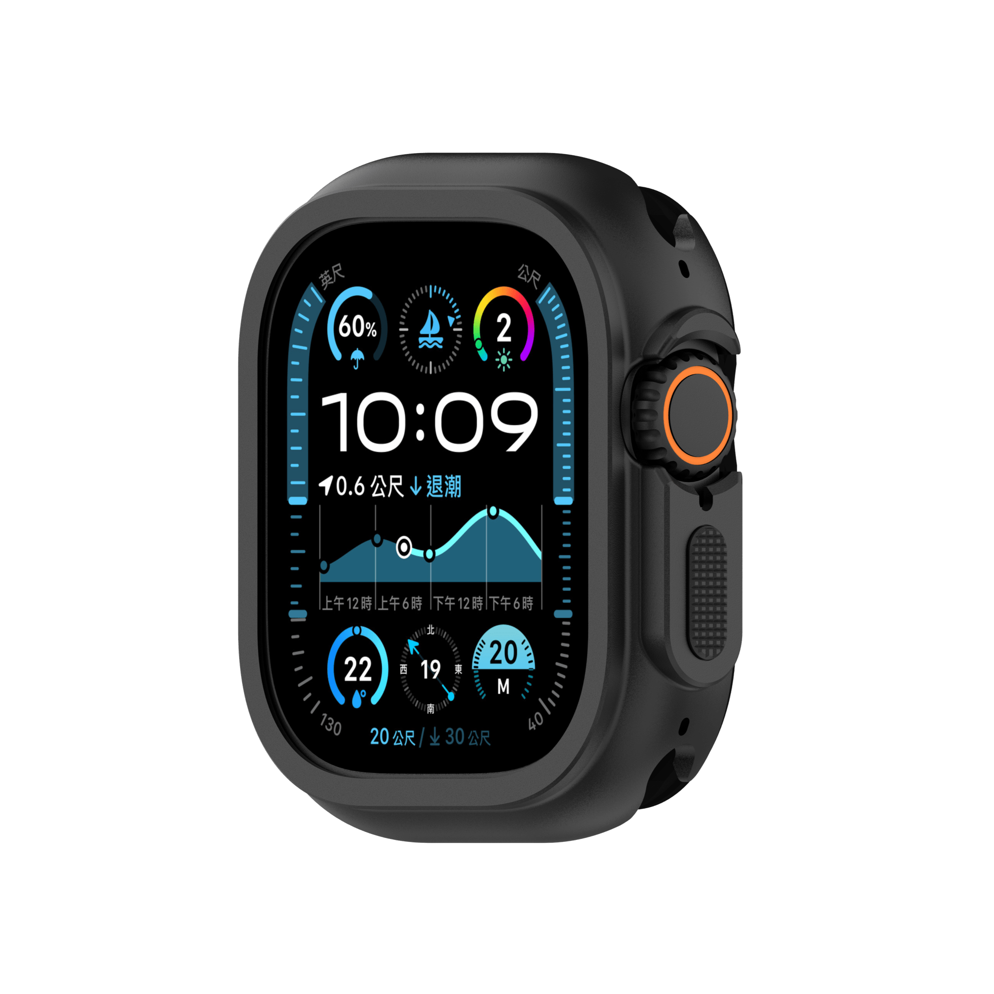 Remix 改裝保護殼 for Ultra 1/2/3 Apple Watch Ultra 保護殼 鈦黑色