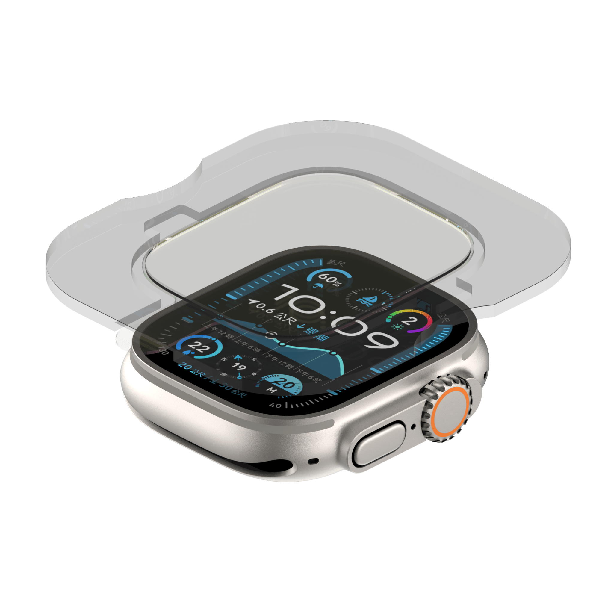 Apple Watch Ultra 玻璃保護貼 UNIU 高透光螢幕保護貼