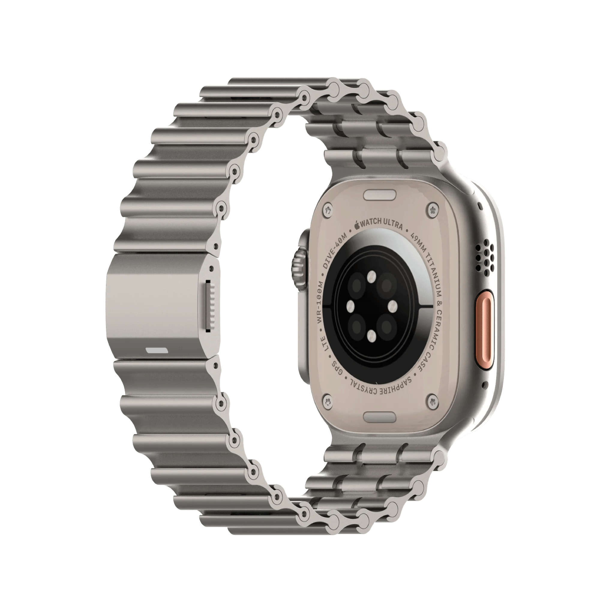 Apple Watch 金屬錶帶 UNIU Ocean 海洋金屬錶帶 (原鈦色)