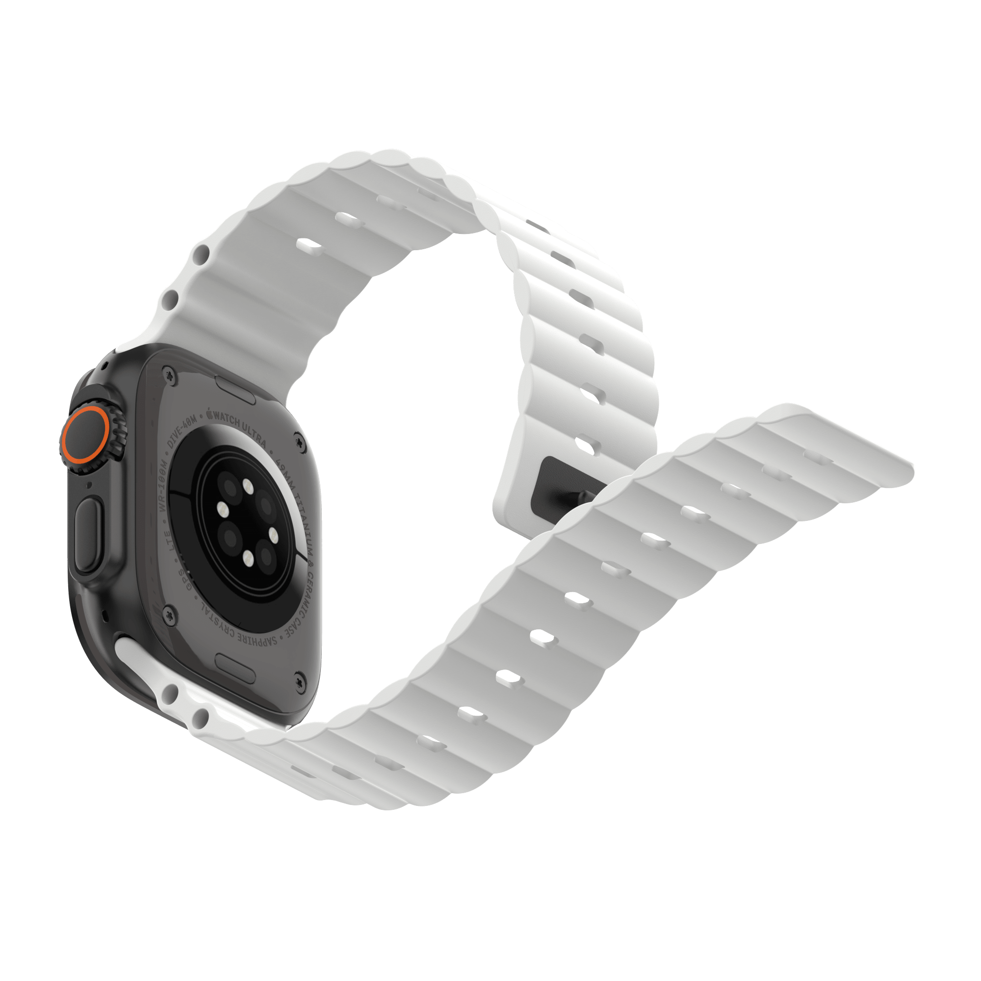 Ocean Flux 海洋運動錶帶 Apple Watch 運動錶帶 極地白