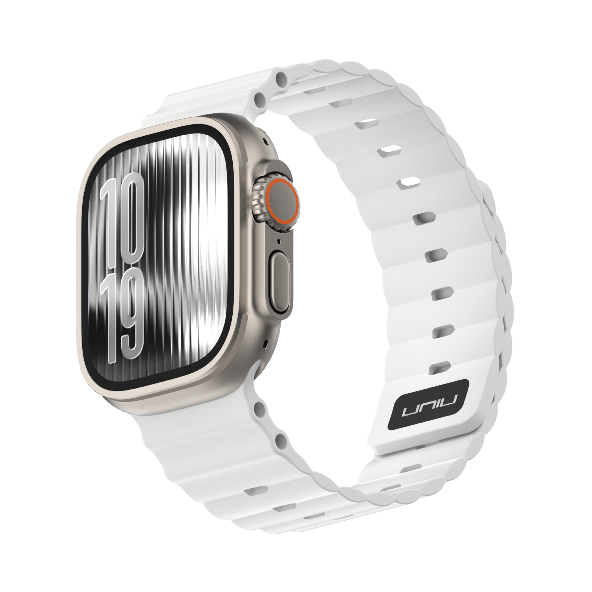 Ocean Flux 海洋運動錶帶 Apple Watch 運動錶帶 極地白