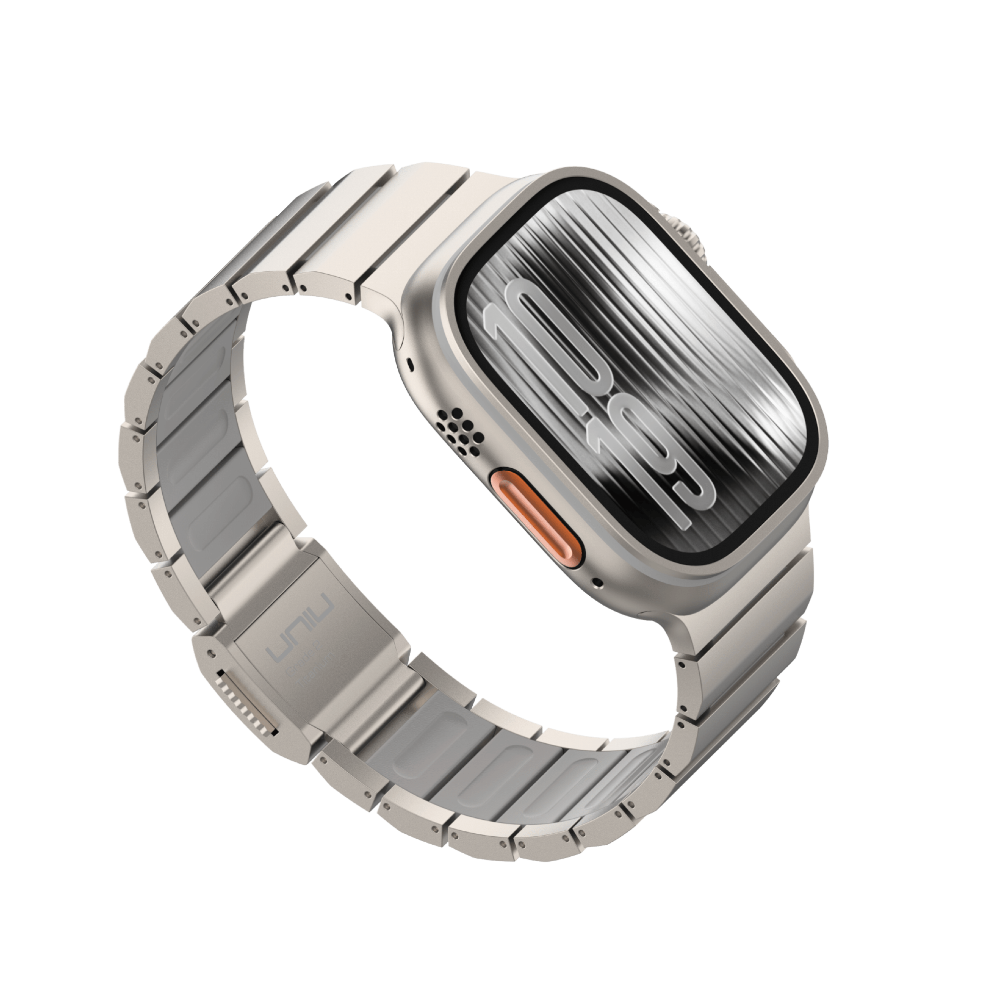 ORBIT 鈦合金複合錶帶 Apple Watch 鈦合金錶帶 霜鈦灰