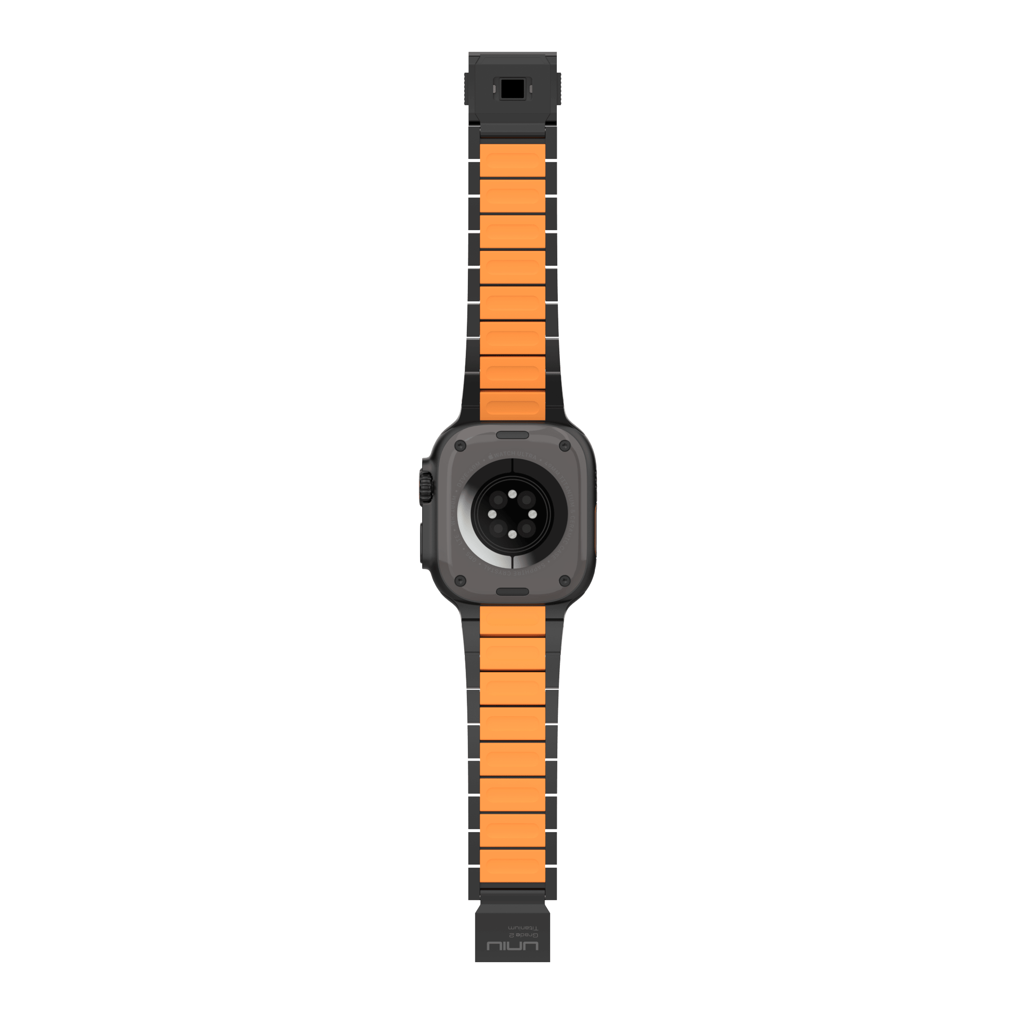 ORBIT 鈦合金複合錶帶 Apple Watch 鈦合金錶帶 曜石橙