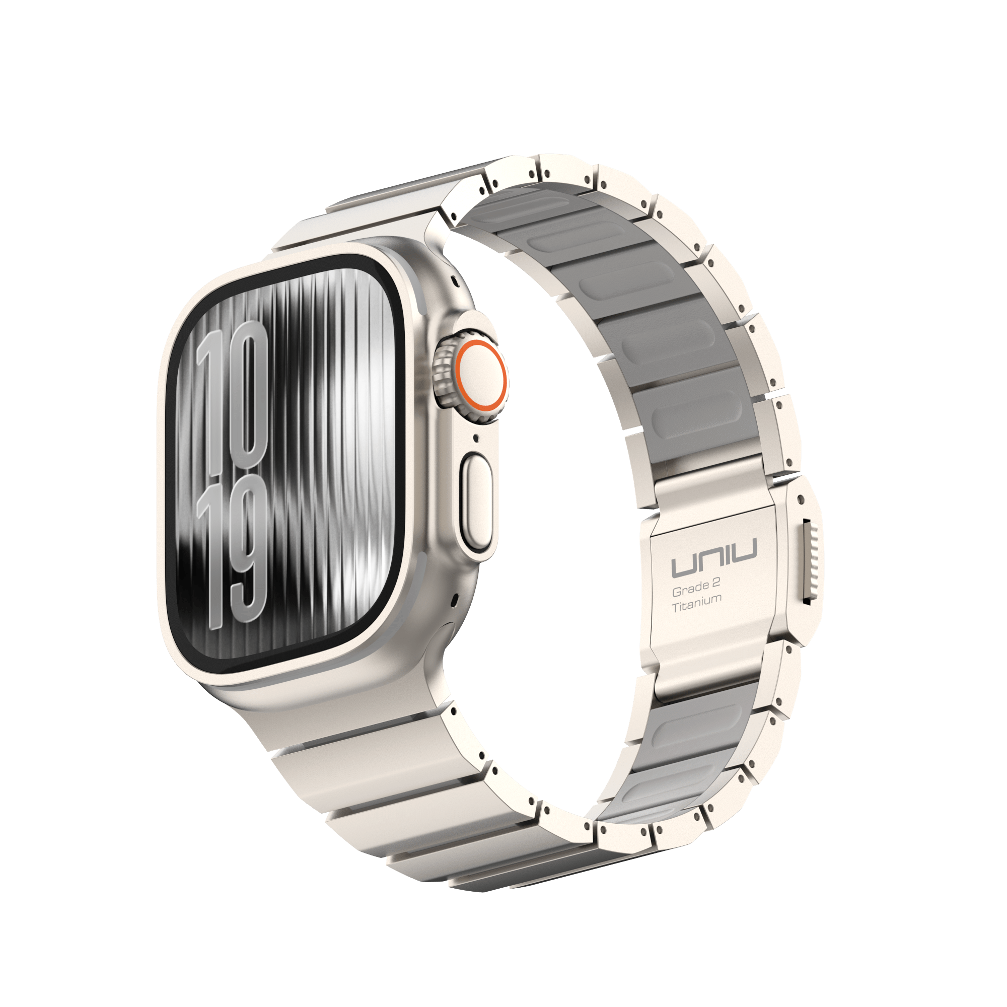 ORBIT 鈦合金複合錶帶 Apple Watch 鈦合金錶帶 霜鈦灰