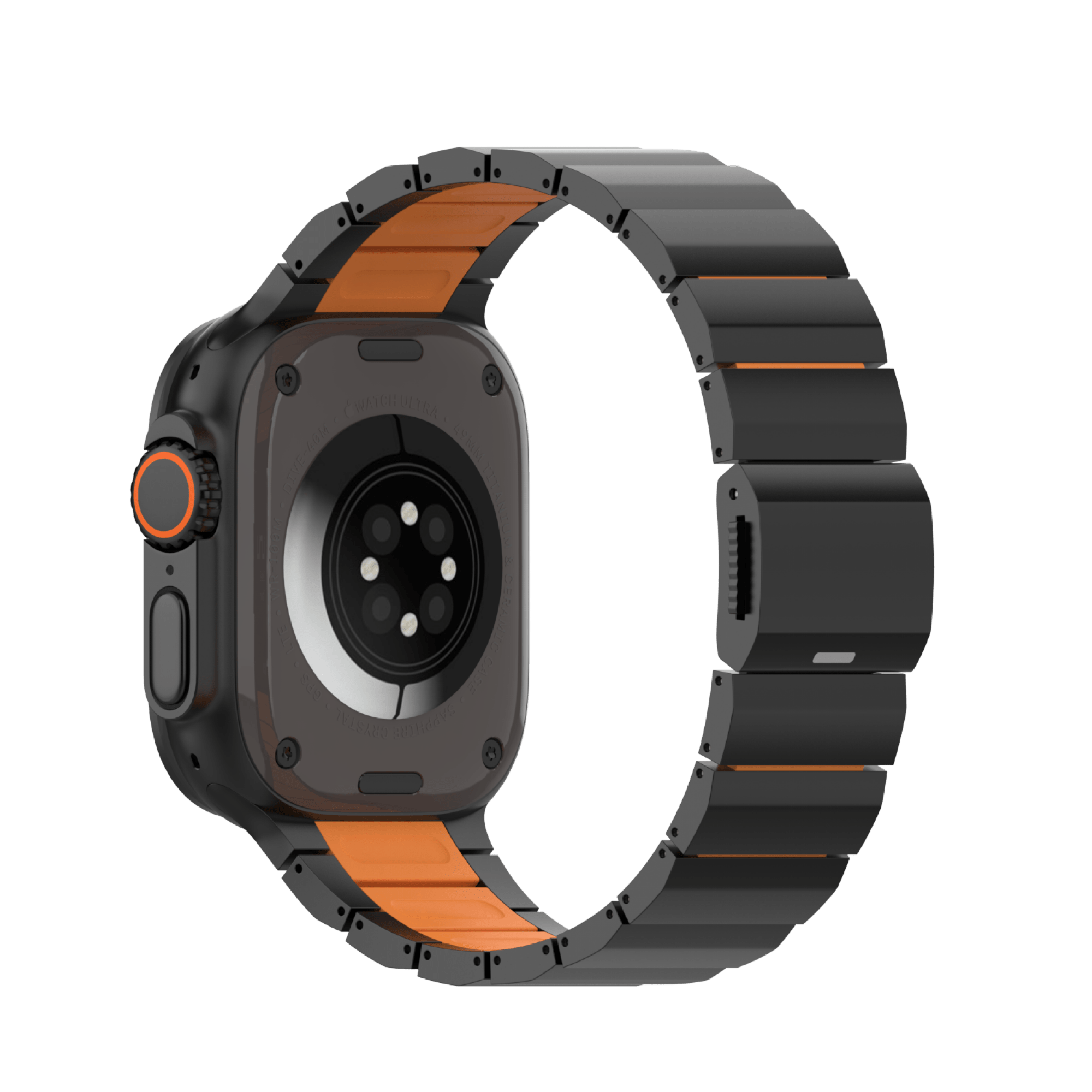 ORBIT 鈦合金複合錶帶 Apple Watch 鈦合金錶帶 曜石橙