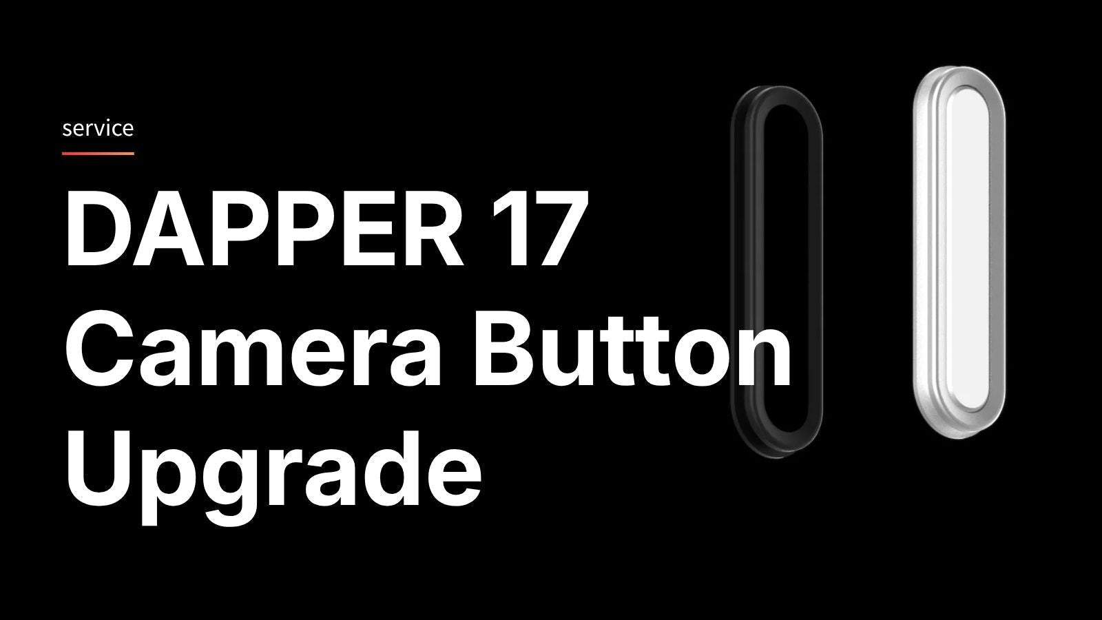 DAPPER 17 相機按鍵升級計畫｜藍寶石鋁合金材質升級說明 - UNIU® | 官方網站