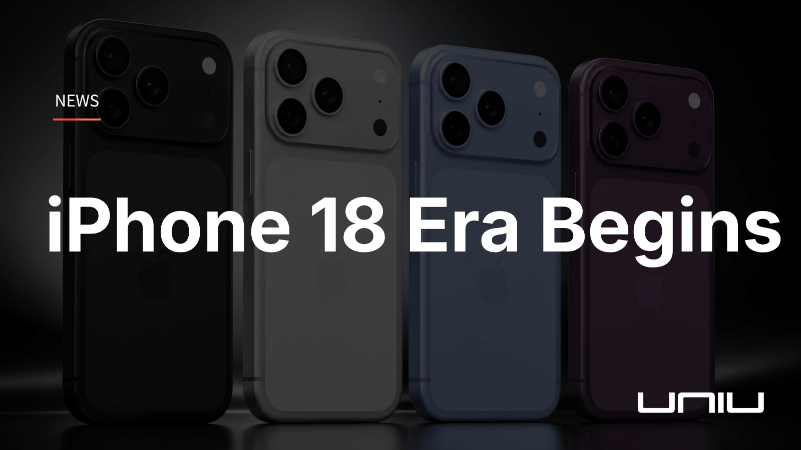 iPhone 18 Pro 深櫻桃色機身概念渲染圖