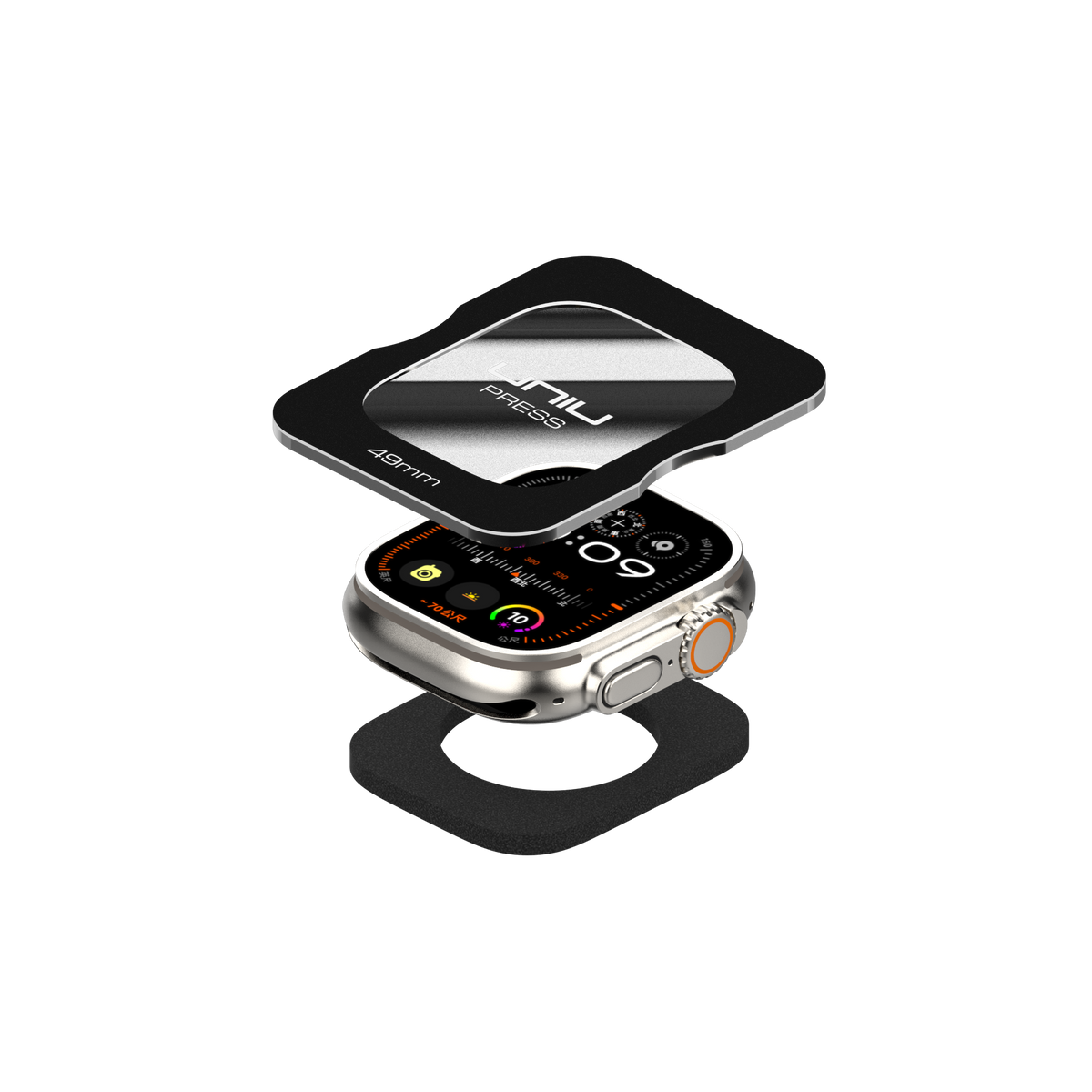Apple Watch Ultra 1/2/3 49mm | 2D 滿版玻璃保護貼