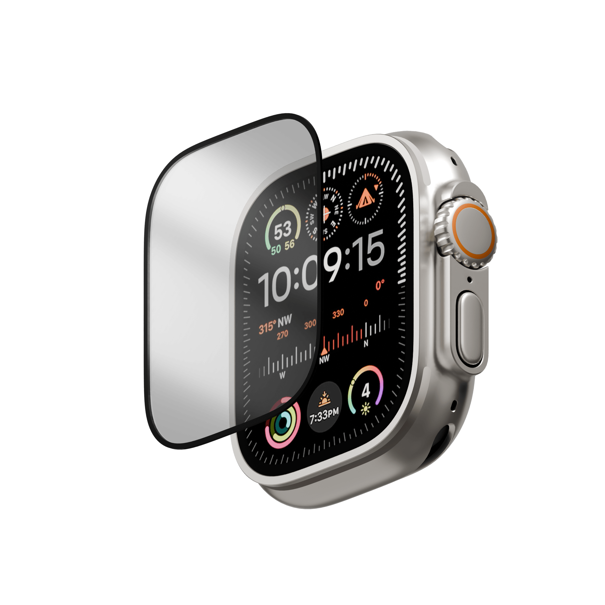Apple Watch Ultra 2D 滿版玻璃保護貼 for 1/2/3 49mm - UNIU® | 官方網站