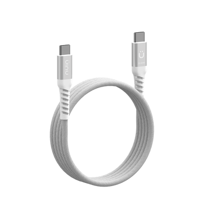 磁吸充電線 UNIU MagFlex 磁吸隨卷收納充電線 (白色)