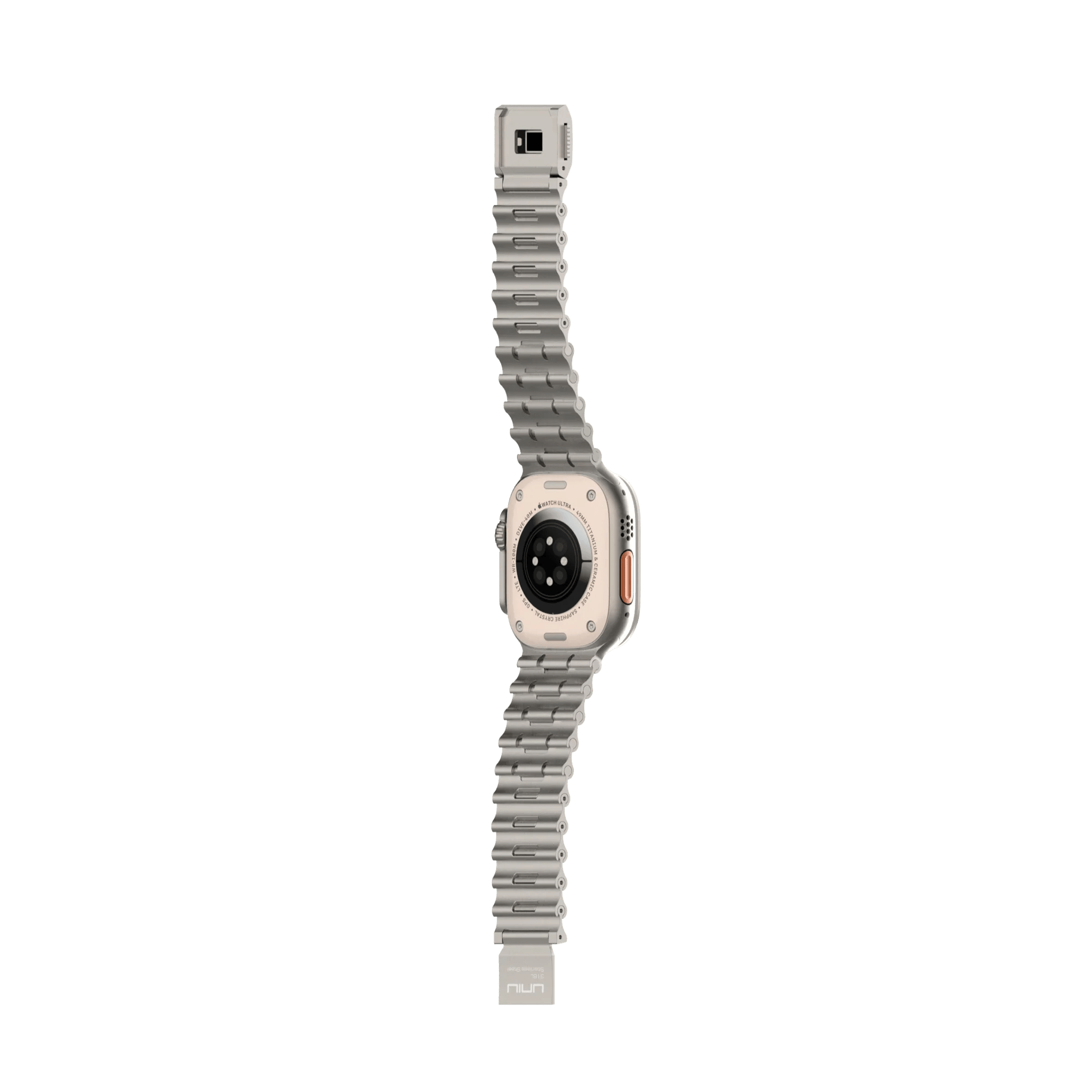 Apple Watch 金屬錶帶 UNIU Ocean 海洋金屬錶帶 (原鈦色)