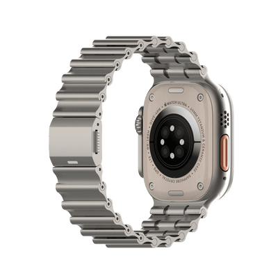 Apple Watch 金屬錶帶 UNIU Ocean 海洋金屬錶帶 (原鈦色)