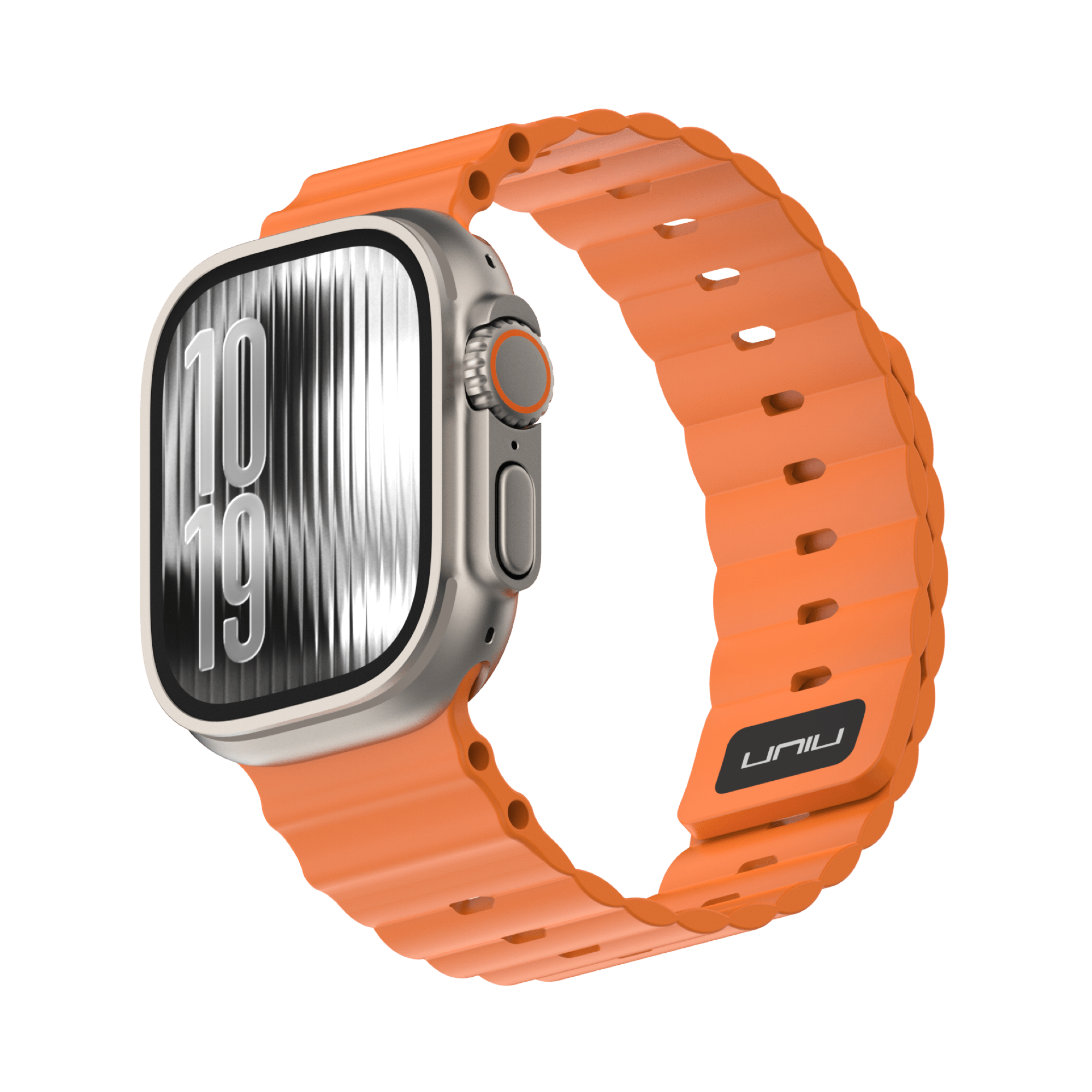 Ocean Flux 海洋運動錶帶 Apple Watch 運動錶帶 熔岩橘