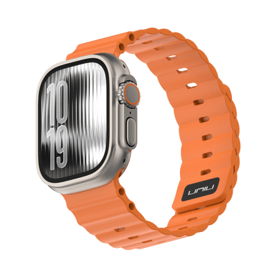 Ocean Flux 海洋運動錶帶 Apple Watch 運動錶帶 熔岩橘