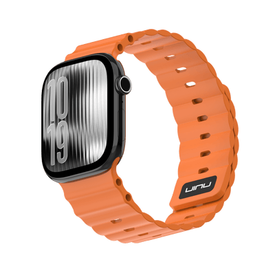 Ocean Flux 海洋運動錶帶 Apple Watch 運動錶帶 熔岩橘