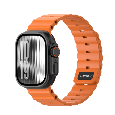 Ocean Flux 海洋運動錶帶 Apple Watch 運動錶帶 熔岩橘