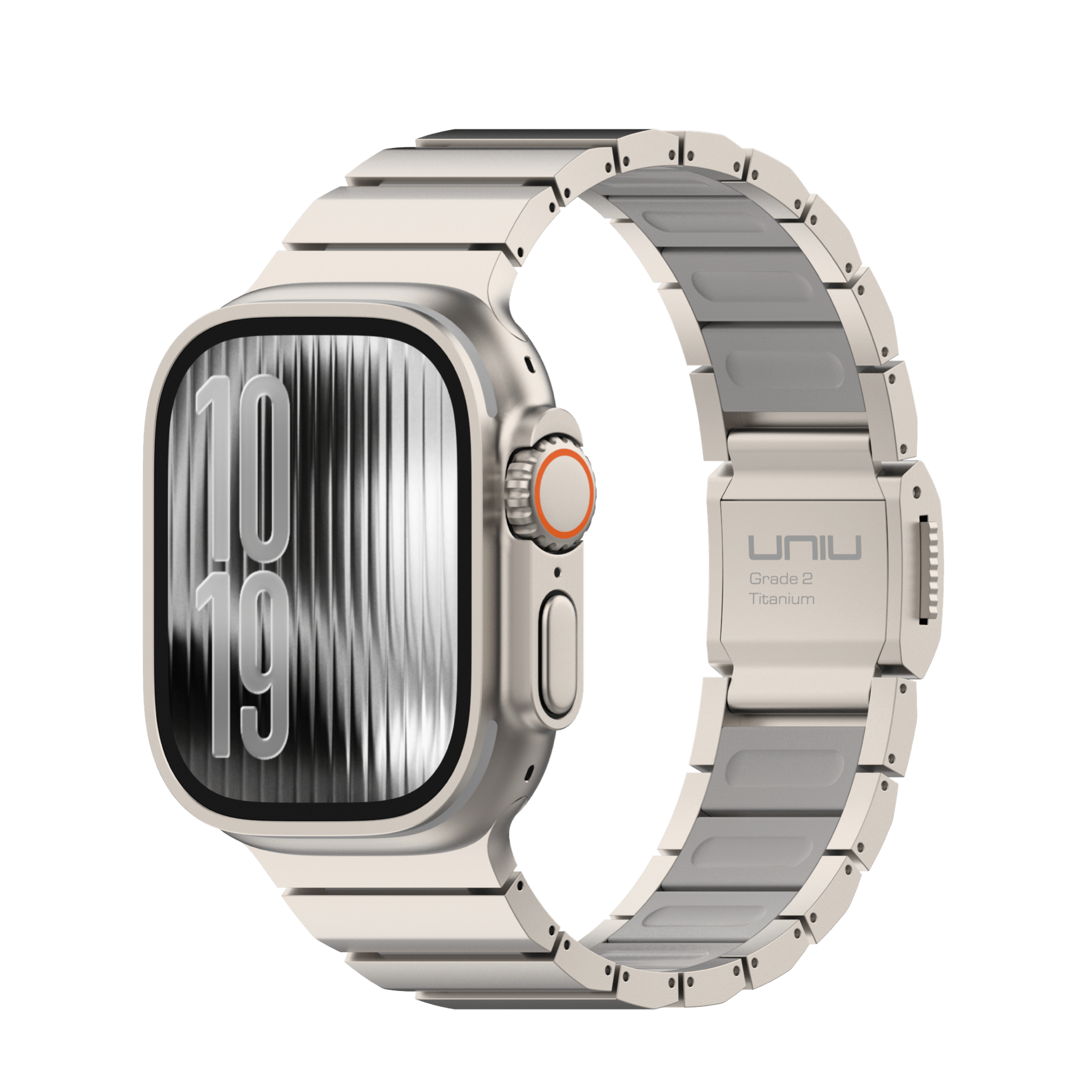 ORBIT 鈦合金複合錶帶 Apple Watch 鈦合金錶帶 霜鈦灰