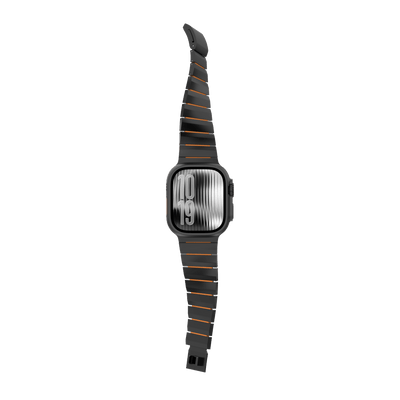 ORBIT 鈦合金複合錶帶 Apple Watch 鈦合金錶帶 曜石橙