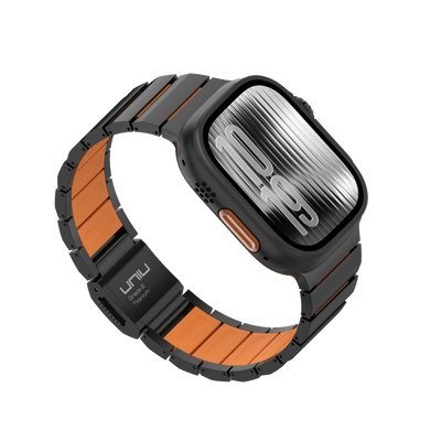 ORBIT 鈦合金複合錶帶 Apple Watch 鈦合金錶帶 曜石橙