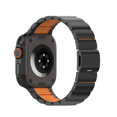 ORBIT 鈦合金複合錶帶 Apple Watch 鈦合金錶帶 曜石橙