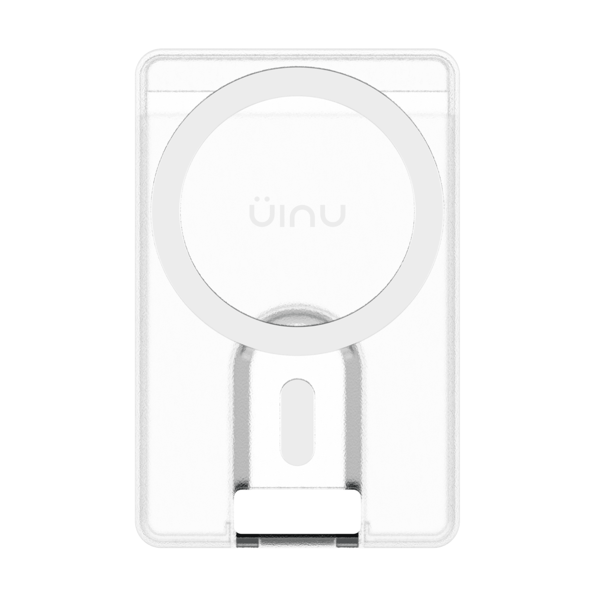 MagSafe 透明支架卡包 UNIU PURE 霧透磁吸手機支架卡套