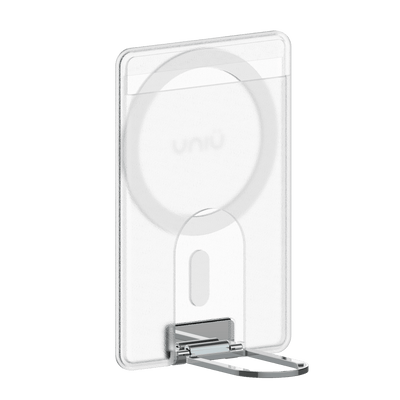 MagSafe 透明支架卡包 UNIU PURE 霧透磁吸手機支架卡套