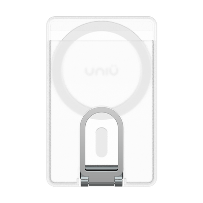 MagSafe 透明支架卡包 UNIU PURE 霧透磁吸手機支架卡套