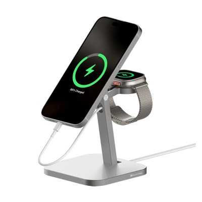 MagSafe 充電支架 UNIU Z2 桌面充電整合支架 原鈦色 - UNIU 官方網站