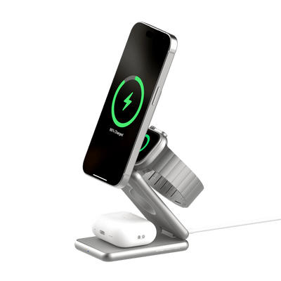 Z3 三合一折疊無線充電器 (兼容Qi2-15W) 原鈦色
